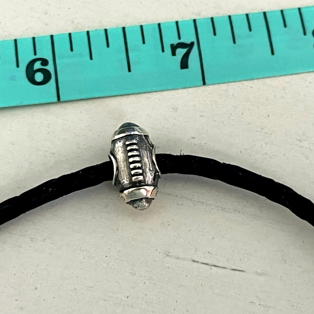 Sterling Football Charm
